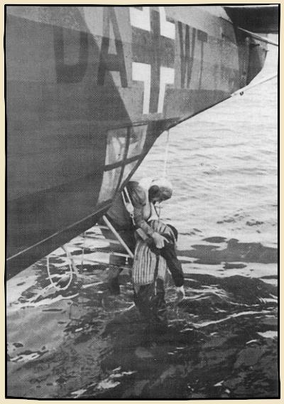 Sauvetage en mer d'un pilote pendant la bataille d'Angleterre