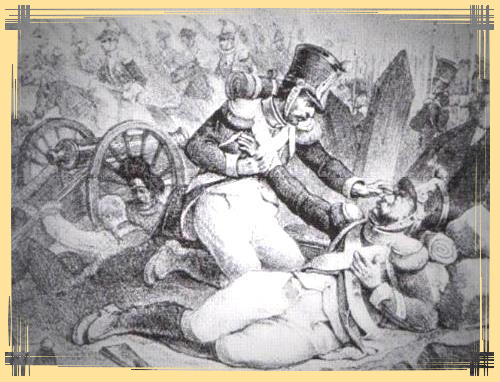 soldat de Napoléon blessé