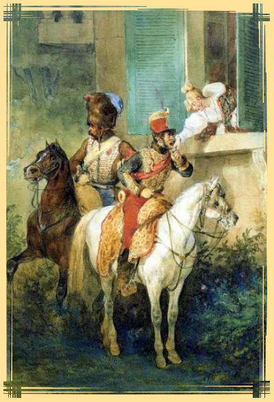 Autrichienne et soldat de napoleon