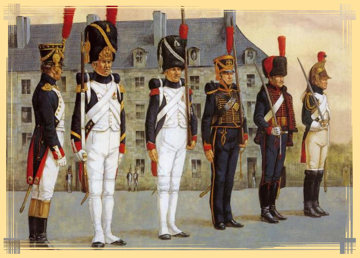 uniformes de soldats de Napoleon