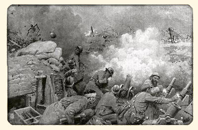 sous les bombes à Verdun en 1916