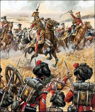 Dernière Charge des Lanciers Rouges à Waterloo - Artvee
