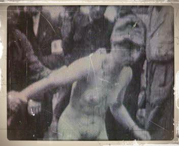femmes maltraitee dans la rue en 1944