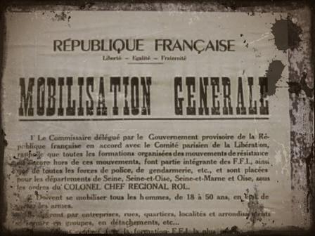 affiches en août 1944 à Paris