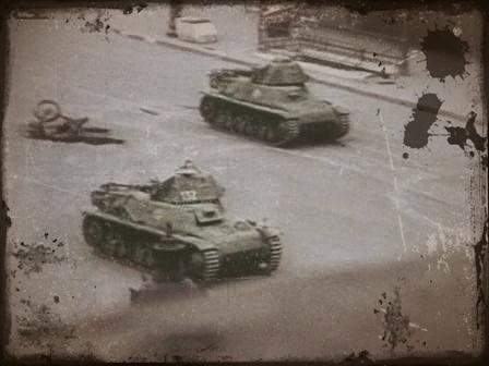 chars allemands à la libération de paris en 1944