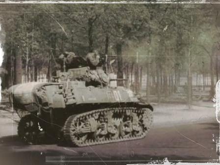char 2eme DB à Paris en 1944