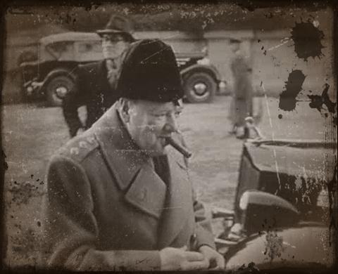 arrivee de Churchill à Yalta