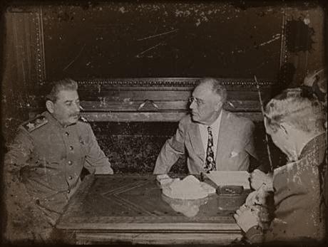 Roosevelt et Staline à Yalta