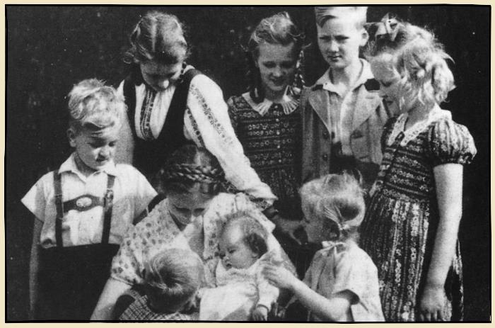 famille nombreuse en 1933 en allemagne