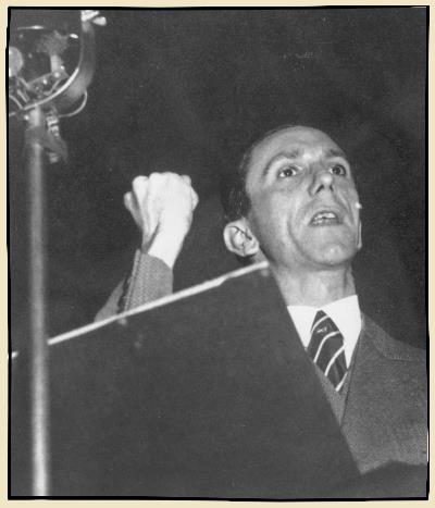 Joseph Goebbels ministre de l'information et de la propagande