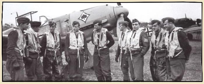 pilotes allemands pendant la bataille d'Angleterre en 1940