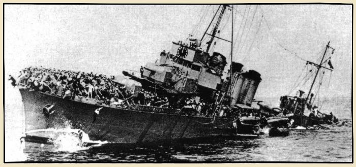 la Navy à Dunkerque pendnat la Deuxième Guerre Mondiale