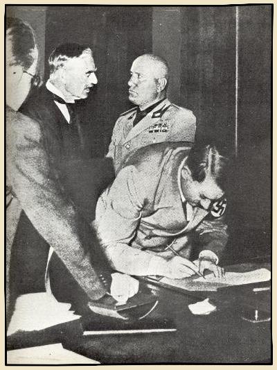 signature des accords de Munich en 1938