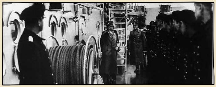 Hitler visite le Tirpitz