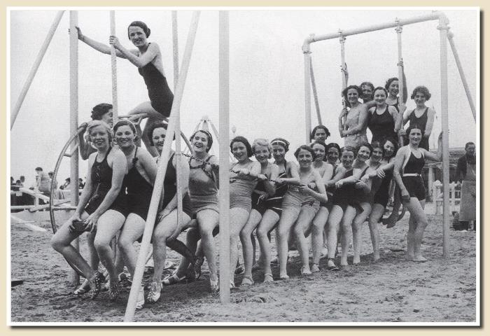 La gymnastique sur la plage en 1936