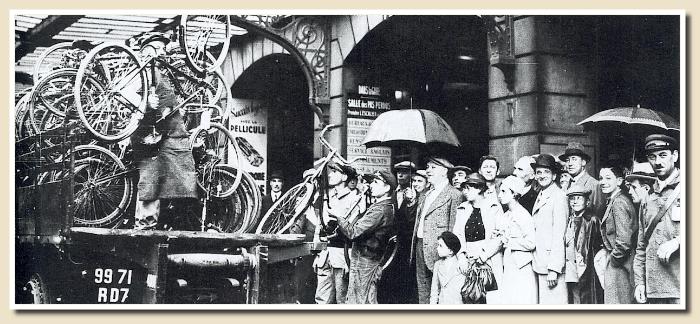 Les vélos pendant les vacances de 1936