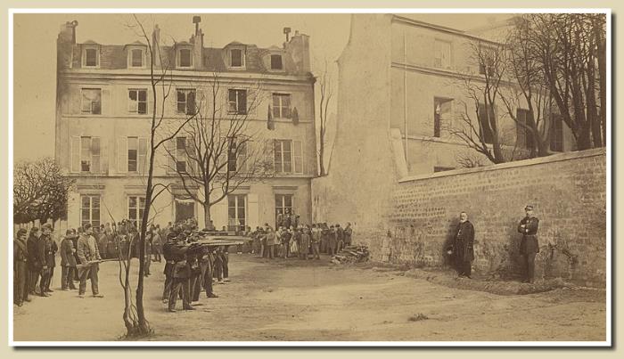 Execution des généraux Clément-Thomas et Lecomte pendant la Commune de 1871