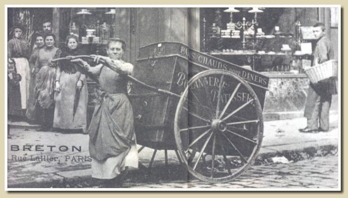 Journée d'une porteuse de pain en 1900