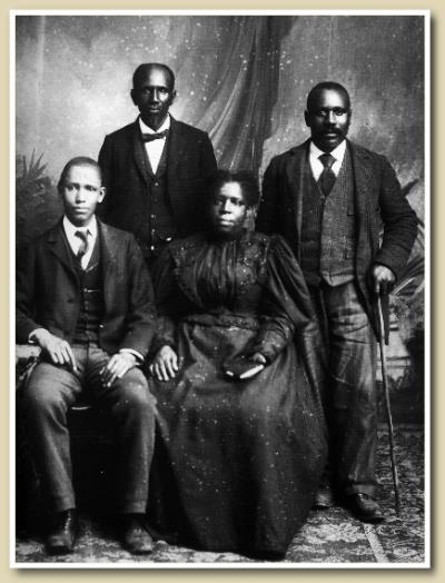 famille noire aux USA ern 1900