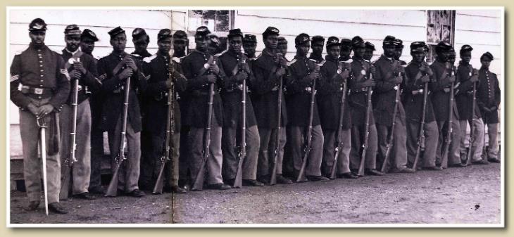 soldats noirs aux USA pendant la guerre de sécession 