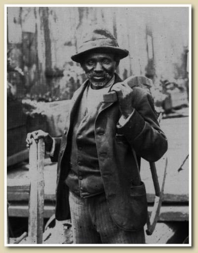 un ouvrier noir aux USA en 1900