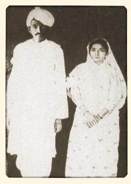 Gandhi et Kasturbai