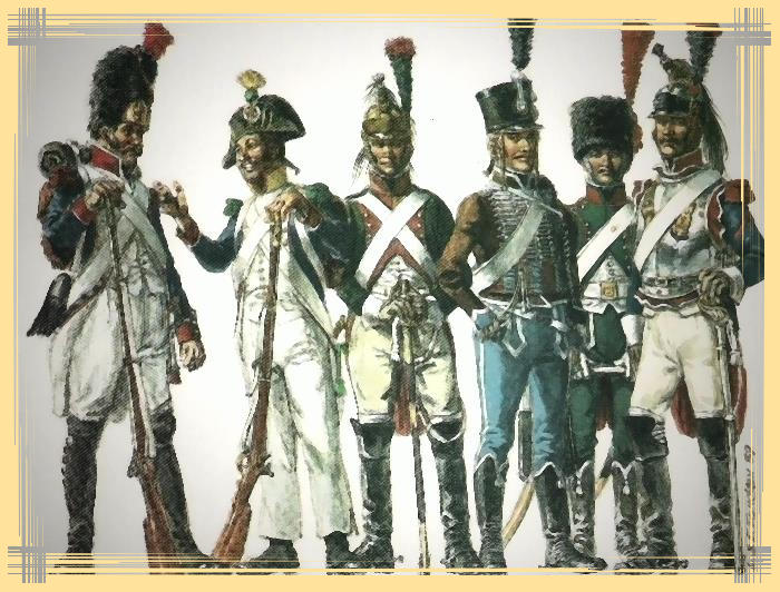 uniforme du soldat de Napoleon