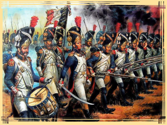 assaut de la garde imperiale à Waterloo