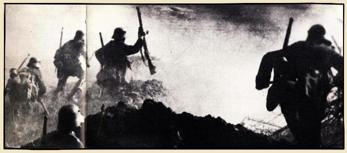 assaut allemand à Verdun en fevrier 1916