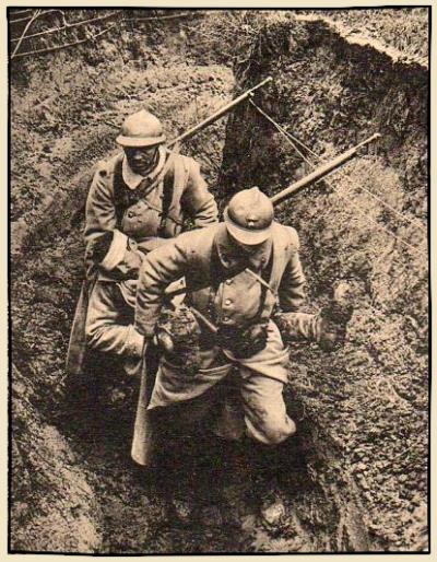 Le transport du blessé à Verdun pendant la Première Guerre Mondiale