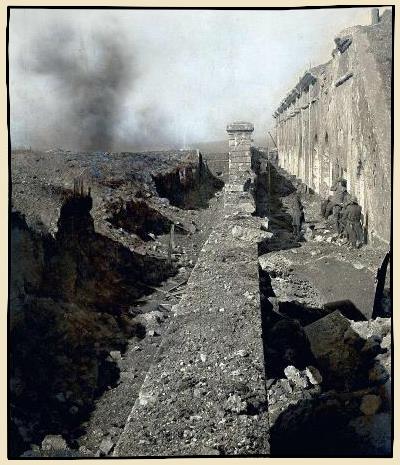 reprise du fort de Vaux par les poilus à la bataille de Verdun