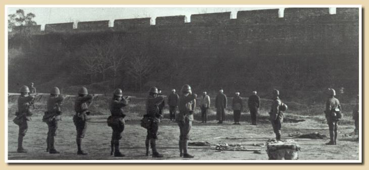 exécution de soldats chinois à Nankin en 1937