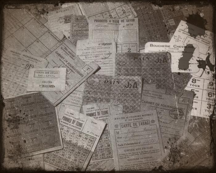cartes de ravitaillement sous Vichy en 1940