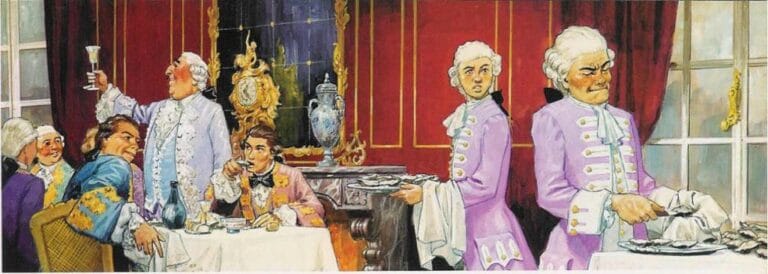 A Versailles, sous Louis XIV, les offices de bouche emploient deux mille serviteurs