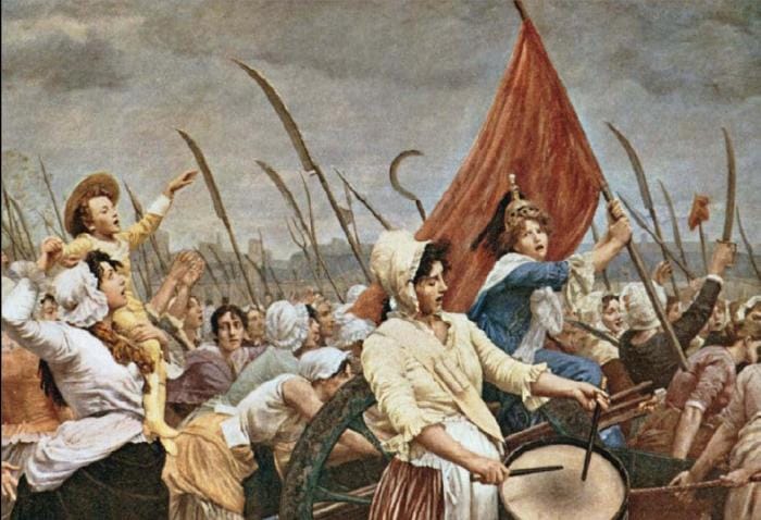 Les parisiennes à l’assaut de versailles le 5 octobre 1789