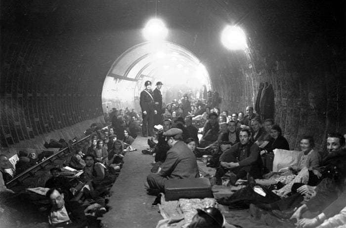 Le Blitz de nuit sur Londres en octobre 1940