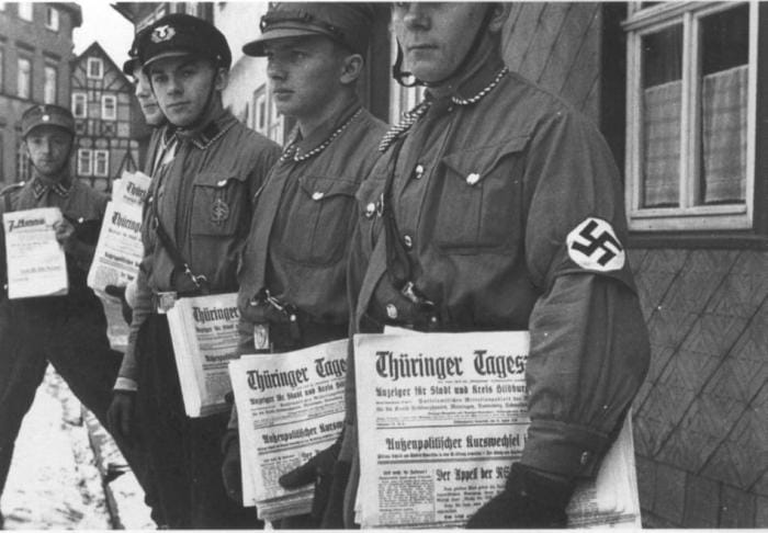 Le contrôle de la presse et la censure sous le régime nazi