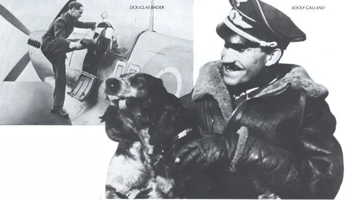Ennemis mortels dans le ciel de l'Angleterre, ces deux as se rencontrèrent en France dans des conditions chevaleresques.