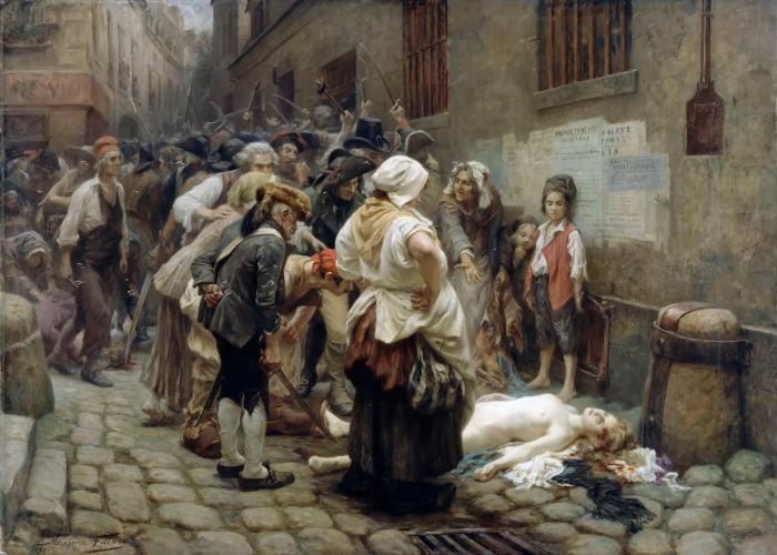 La tête de la princesse Lamballe est présentée à la reine Marie-Antoinette