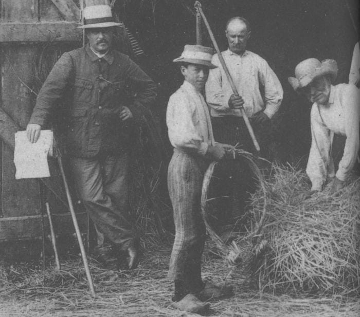Le battage au fléau en 1900