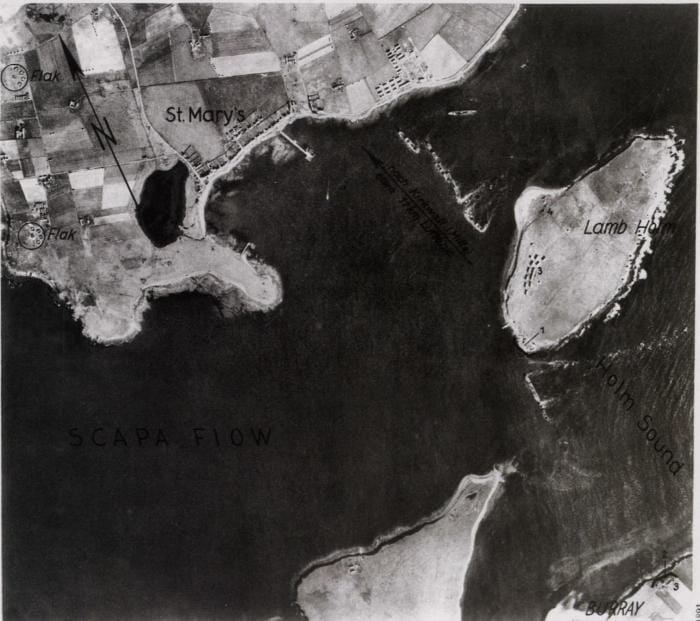 La rade de Scapa Flow en octobre 1939