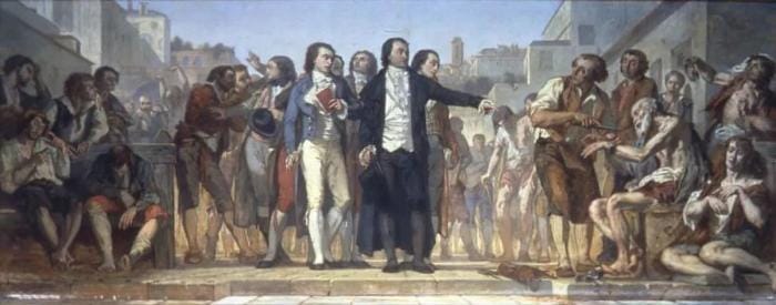 Jeunes et vieux délinquants et malandrins condamnés par la justice dans les prisons de l'Ancien Régime