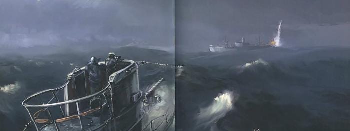 La meute se ruant sur ses proies, de partout des navires étaient envoyés par le fond.