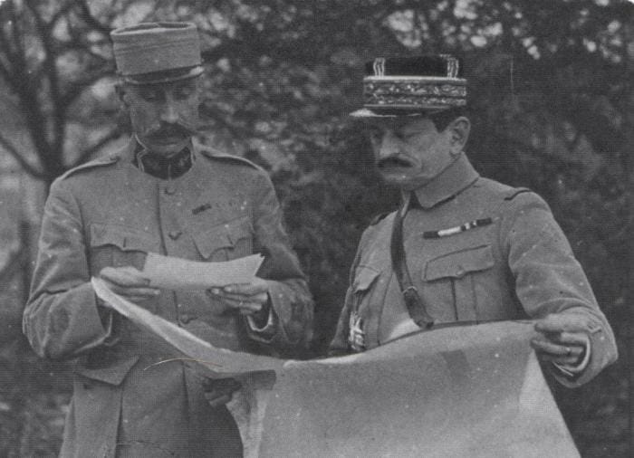 Nivelle et Mangin à la bataille de Verdun