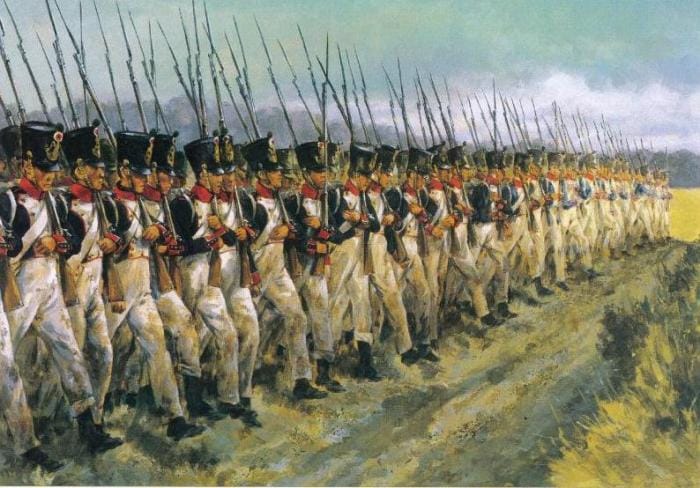 Assaut de l'infanterie du comte d'Erlon à la Haie Sainte