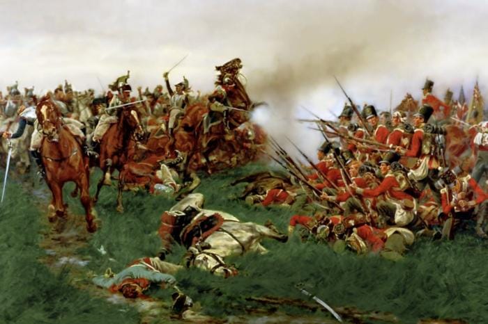 La cavalerie française à Waterloo en 1815