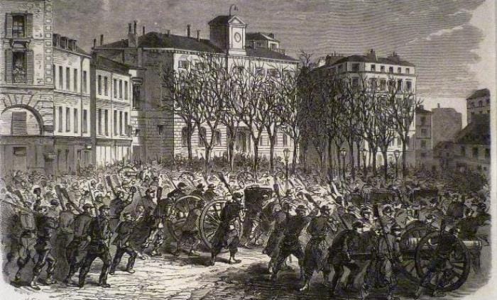 Le soulèvement de Paris le 18 mars 1871 pendant la Commune