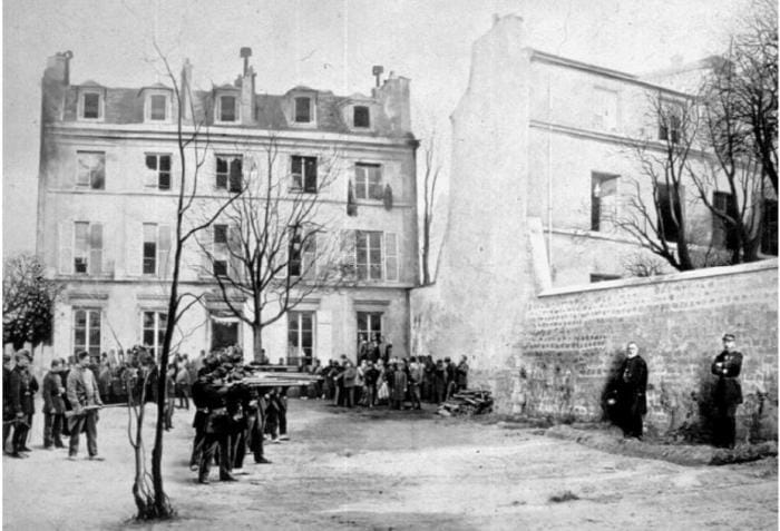 Les premiers fusillés pendant la Commune de 1871