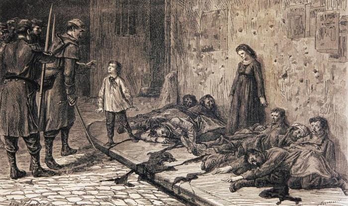 Ce mardi 23 mai 1871 la canonnade a repris à l'aube