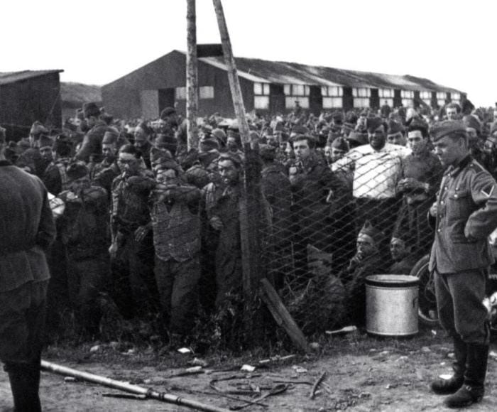 Les prisonniers français en juin 1940